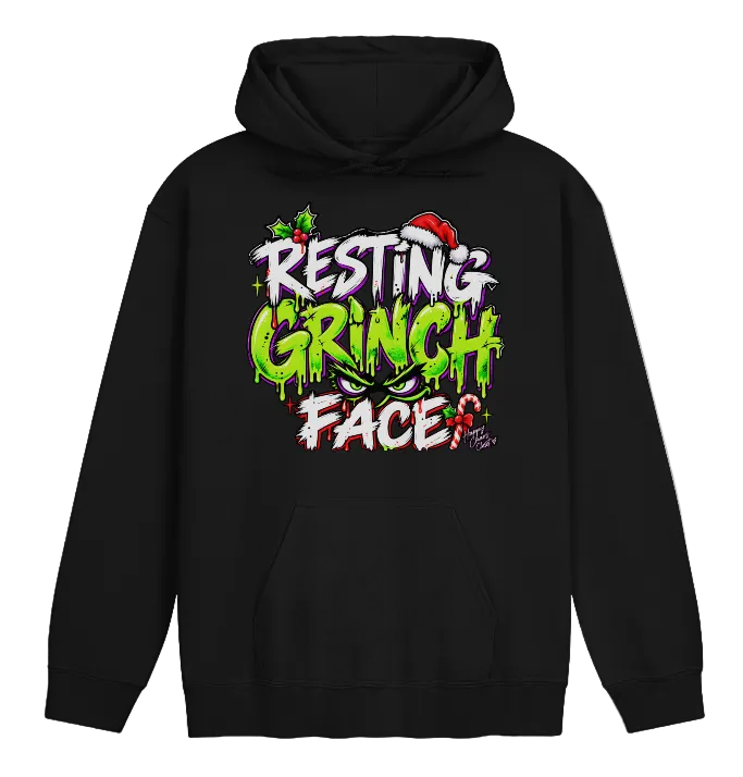 Resting Grinch Face Hoodie